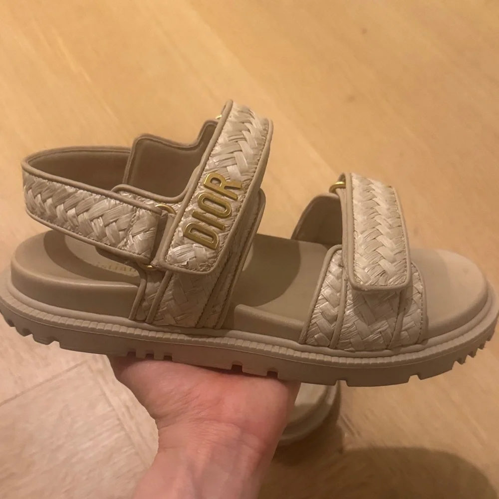 Dior Act Raffia Sandals - Picture 2 of 8